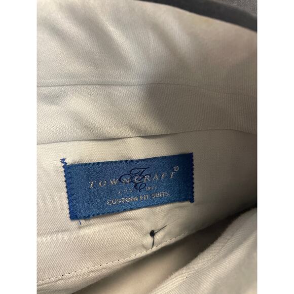 Towncraft Mens 44 Regular Wool Blend 2-Button Suit Jacket w Matching Pants - Picture 10 of 10